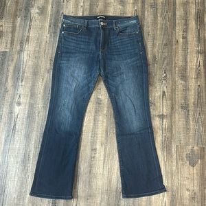 Express Barely Boot mid-rise jeans. Size 10s/10c